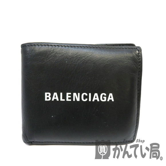 Balenciaga Wallet Bifold Black Leather - Picture 1 of 6